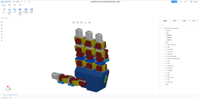 PuppyCAD 灵巧手建模界面